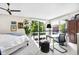 Open bedroom loft with large windows, offering plenty of natural light and views at 932 N Broadway St # 1, Indianapolis, IN 46202