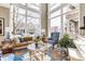Bright living room with large windows, hardwood floors, and stylish furniture at 932 N Broadway St # 1, Indianapolis, IN 46202