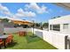 City views from this expansive rooftop deck with outdoor seating and artificial turf at 932 N Broadway St # 1, Indianapolis, IN 46202