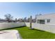 Spacious rooftop patio with artificial turf and city views at 932 N Broadway St # 1, Indianapolis, IN 46202