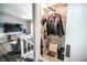 Hallway featuring a closet and an entry to the living room at 9505 Bay Vista W Dr, Indianapolis, IN 46250