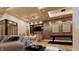 Entertainer's dream with a bar, a flatscreen television, and a pool table for the perfect night in at 10440 Somerford Rdg, Zionsville, IN 46077