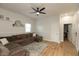 Relaxing living room boasts a spacious layout, plush seating, and ample natural light, perfect for gatherings and quiet evenings at 108 N Maple St, Pittsboro, IN 46167