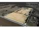 Aerial view of a large parcel of land showcasing the property boundary, open fields, and mature trees at 1125 S Buffalo Hill Rd, Martinsville, IN 46151