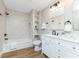 Bathroom featuring a shower/tub combination, and modern fixtures at 1234 S Talbott St, Indianapolis, IN 46225