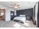 Comfortable main bedroom with carpet and a large dark grey dresser, providing ample storage space at 1381 Delacorte Cir, Shelbyville, IN 46176