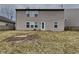 View of the backyard from the back of the house at 14457 Orange Blossom Trl, Fishers, IN 46038