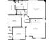 Upstairs floor plan featuring 3 bedrooms, 2 bathrooms, utilities and a loft at 14457 Orange Blossom Trl, Fishers, IN 46038