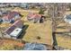 Aerial view showing property and backyard at 1529 Bailey Dr, Indianapolis, IN 46241