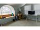 Bonus room with hardwood floors, a window bench, and a desk at 3615 E State Rd 32, Lebanon, IN 46052