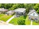 Aerial view of a two-story home with a well-manicured lawn at 4242 Winthrop Ave, Indianapolis, IN 46205