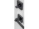 This door features modern black hardware at 4242 Winthrop Ave, Indianapolis, IN 46205