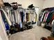 Spacious walk-in closet with ample shelving and storage for shoes, clothes and accessories at 50 Hovden Dr, Cicero, IN 46034