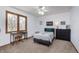 Cozy bedroom with a window view and complemented by neutral tones at 504 Stony Creek Cir, Noblesville, IN 46060