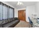 Bedroom with a couch, closet and adjacent office space at 504 Stony Creek Cir, Noblesville, IN 46060