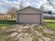 Large detached garage perfect for extra storage or work space at 609 S Grant St, Martinsville, IN 46151