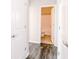 Bathroom with a white vanity, tile floors, and bathtub at 6117 Arctic Cir, Indianapolis, IN 46237