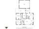 Detailed floor plan showcasing the layout of the 1239 sq ft home, including the Primary bedroom, kitchen, and garage at 8401 N College Ave, Indianapolis, IN 46240
