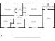 Detailed floorplan layout showcasing bedrooms, bathrooms, kitchen, living room, and garage at 12386 S Hillview Dr, Columbus, IN 47201