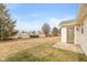 View of the backyard featuring green space and the home's exterior at 1280 Vicksburg S Dr, Greenwood, IN 46143
