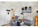 Comfortable living room featuring recliner chairs, and a tranquil design at 1307 Estuary Dr, Indianapolis, IN 46217