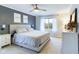 Calm bedroom with a soft bed, neutral colors, and lots of natural light at 1634 Muessing Rd, Indianapolis, IN 46239
