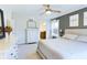 Serene bedroom with a comfy bed, soft lighting, and relaxing wall art at 1634 Muessing Rd, Indianapolis, IN 46239