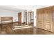 Bedroom with wooden floors, large wardrobe and natural light at 18 Point Ln, Arcadia, IN 46030