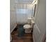 Modern bathroom with new vanity, toilet, and fixtures. Clean and well-maintained at 2006 Medford Ave, Indianapolis, IN 46222
