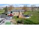 View of the backyard with pool, deck, gazebo and ample parking at 2141 E County Road 200 N, Danville, IN 46122