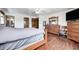 The main bedroom features wood floors and wood trim with lots of room and natural light at 2141 E County Road 200 N, Danville, IN 46122