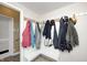 Functional mud room with built-in bench seating, coat hooks, and access to the interior at 2141 E County Road 200 N, Danville, IN 46122