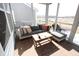 Inviting screened-in porch with comfortable seating and views of the community at 488 Ehrlich Ln, Westfield, IN 46069