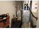 Basement utilities including a furnace, water heater, and air conditioning unit at 488 Ehrlich Ln, Westfield, IN 46069