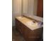 Bathroom vanity with double sinks, ample counter space, and matching cabinets at 5820 N Nebo Rd, Muncie, IN 47304