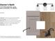 Stylish owner's bath featuring Lautner Square Painted Willow cabinets and Cultured Marble White countertops at 7316 Broadview, McCordsville, IN 46055