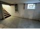 Unfinished basement with concrete floor and block walls at 744 Wallace Ave, Indianapolis, IN 46201