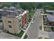 Aerial shot of new townhome construction near retail establishments at 76 E Wayne St # B, Franklin, IN 46131
