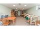 Finished basement area showing the tile flooring and open layout at 9080 Dewberry Ct, Indianapolis, IN 46260