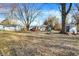 Spacious backyard includes a deck, playground and storage at 1195 W Edgewood Ave, Indianapolis, IN 46217