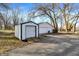 Detached two-car garage plus shed at 1195 W Edgewood Ave, Indianapolis, IN 46217