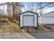 Close up of shed in backyard at 1195 W Edgewood Ave, Indianapolis, IN 46217
