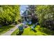 Landscaped backyard with a fire pit and chairs providing a great place to hang out at 1424 S New Jersey St, Indianapolis, IN 46225
