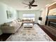 Cozy living room with large sectional couch and plenty of natural light at 1470 Northern Valley Trl, Avon, IN 46123