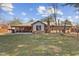Backyard with patio and brick exterior at 252 N Raceway Rd, Indianapolis, IN 46234