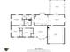 Here is the floor plan showcasing the layout of the home, including dimensions of the living spaces at 2818 S Irwin St, Indianapolis, IN 46203