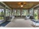 Relaxing sunroom with multiple windows, and a ceiling fan at 2818 S Irwin St, Indianapolis, IN 46203