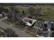 Aerial view of the home showcasing its location, yard, and neighborhood at 3932 Villa Dr, Columbus, IN 47203