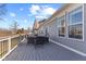 Spacious deck showcasing an outdoor dining set, perfect for relaxation with backyard views and natural light at 4094 Sunnyside Ct, Danville, IN 46122