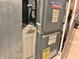 Close-up view of a Goodman furnace, and Trion Air Bear, highlighting heating and air conditioning systems at 505 Birch St, Beech Grove, IN 46107